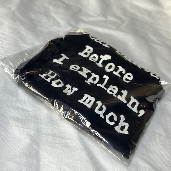 BLACK BEAR DANCE TANK SIZE M MEDIUM RUNS LARGE NWOT DEAR SANTA, BEFORE I EXPLAIN - Picture 12 of 12